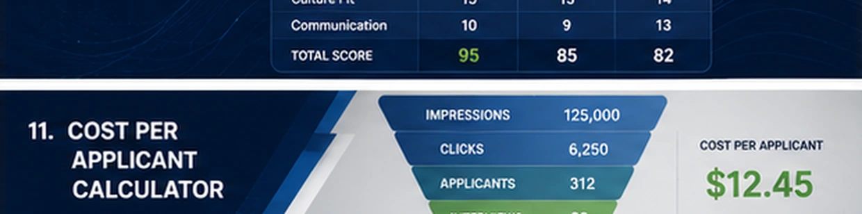 Cost per applicant campaign funnel graphic
